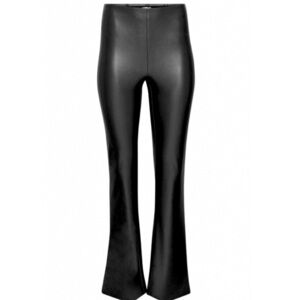 ARITZIA Wilfred Elaine Faux Leather High Rise Black Flared Pants Women's 12 Chic